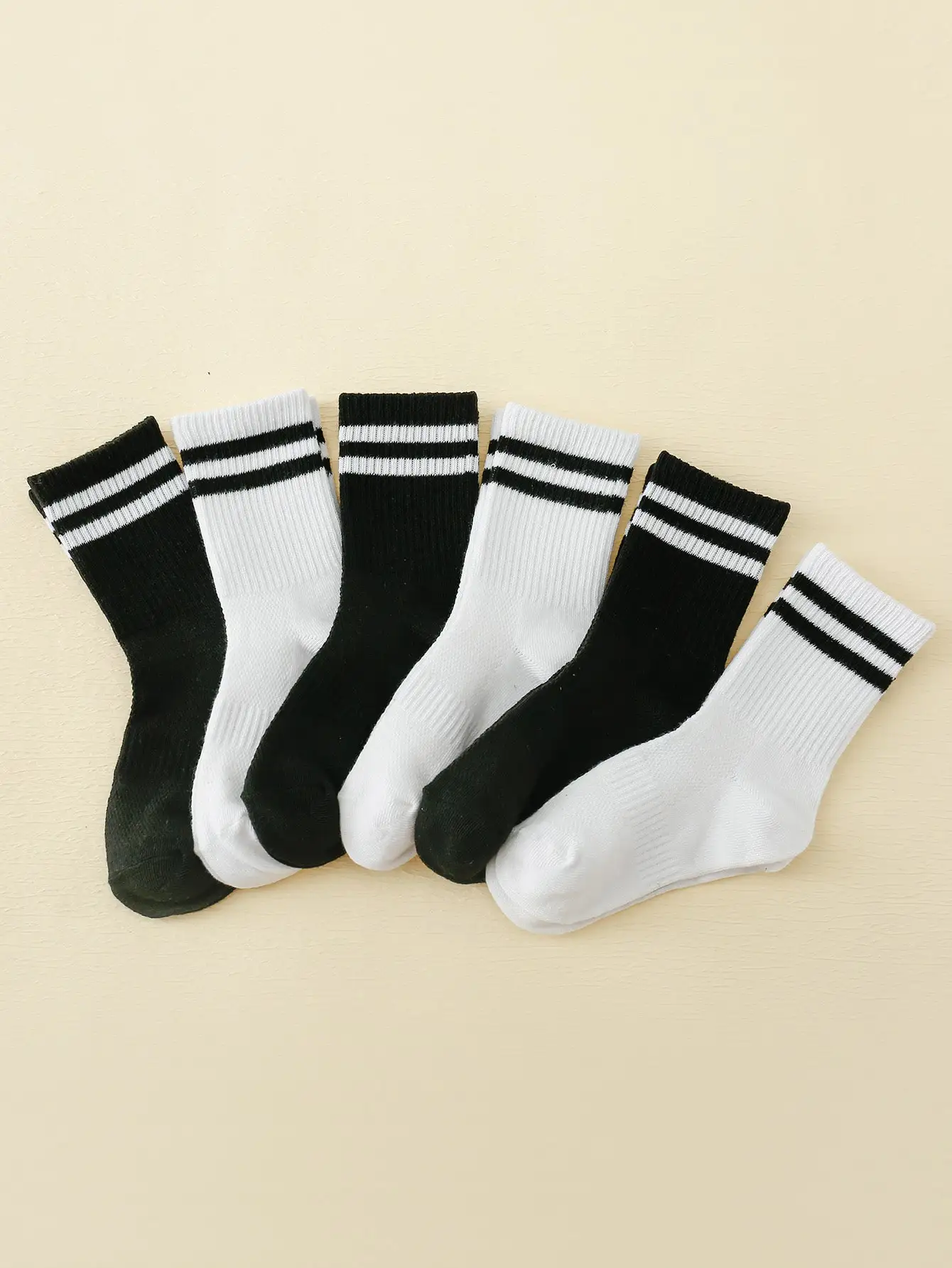 Children's Mid Length Stockings Set 6 Pairs