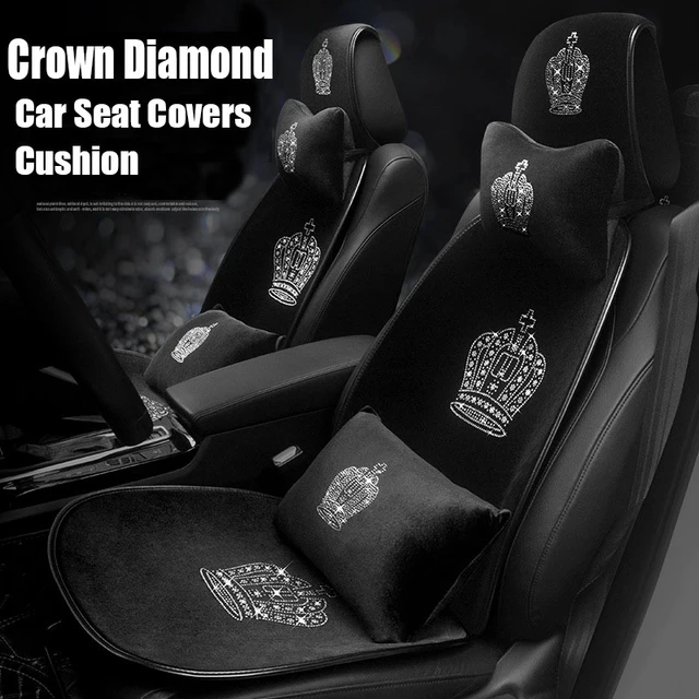 Universal Car Seat Cover Crown Willow Nails Leather Auto Seat