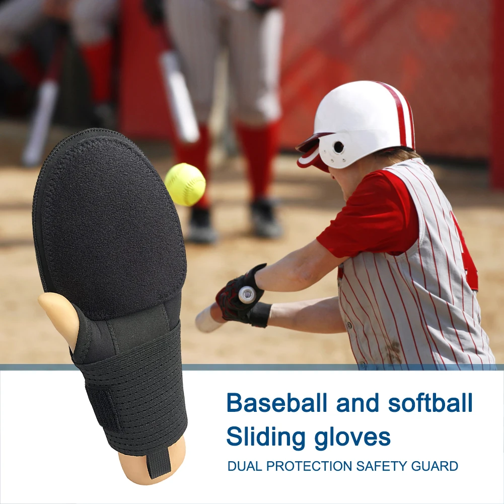 Baseball Gloves 1Pc Baseball Sliding Gloves Breathable Baseball Mitt Wrist Support Hand Protection Right Left Hand Outdoor Sports