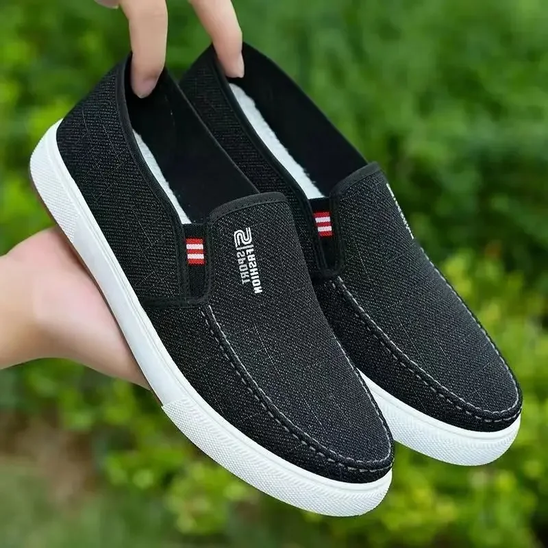 Men's Casual Cloth Shoes Are Soft, Comfortable, Non Slip, Wear-resistant, Easy To Wear and Take Off, Lightweight Work Shoes 4