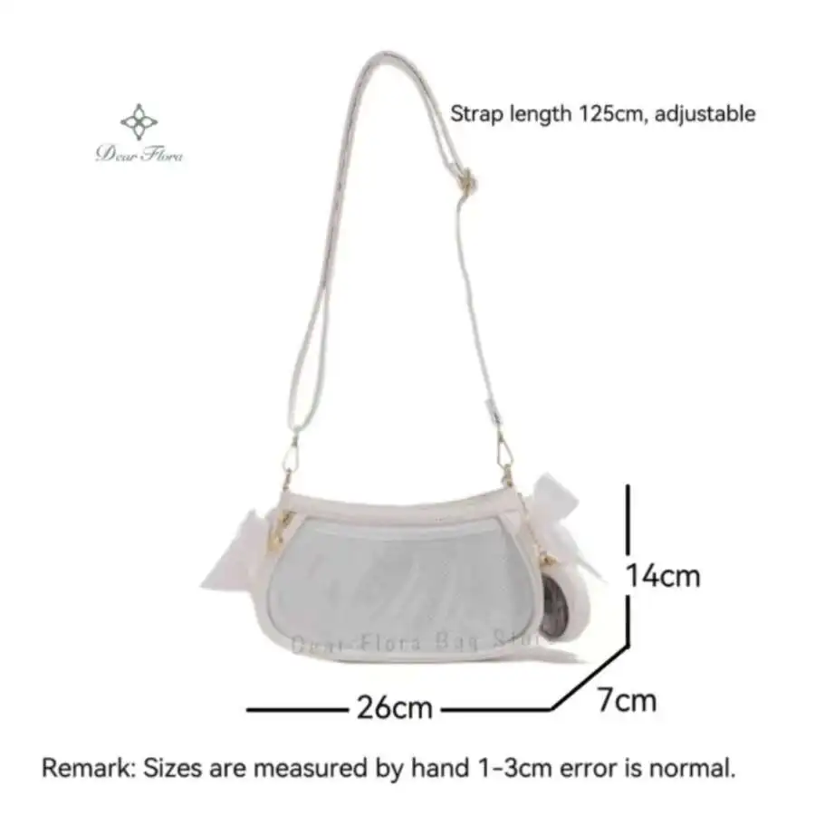 Y2k Nette Frauen Unterarm Tasche Mode Süße Ita Tasche Lolita Mädchen Transparent Pocke DIY Display Schulter Tasche Mode Handtasche Geldbörsen – Detail 10