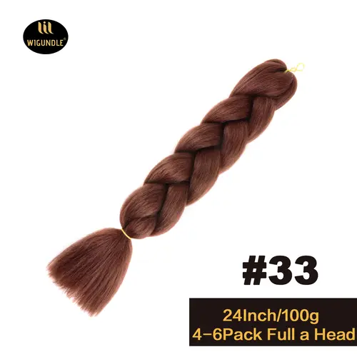 Long 24Inch Jumbo Braid Extensions Cos Synthetic Braiding Hair Afro Ombre Color Kanekalon Hair for Children/Women Braid - Image 24