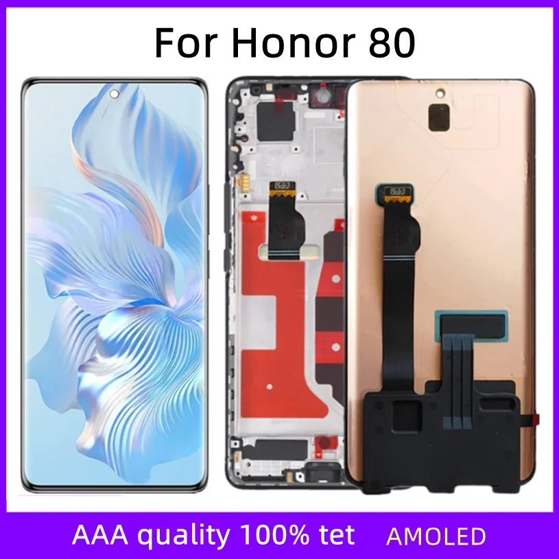 

6.67" AMOLED Screen For Huawei Honor 80 ANN-AN00 LCD Display Touch Screen Digitizer Assembly Parts