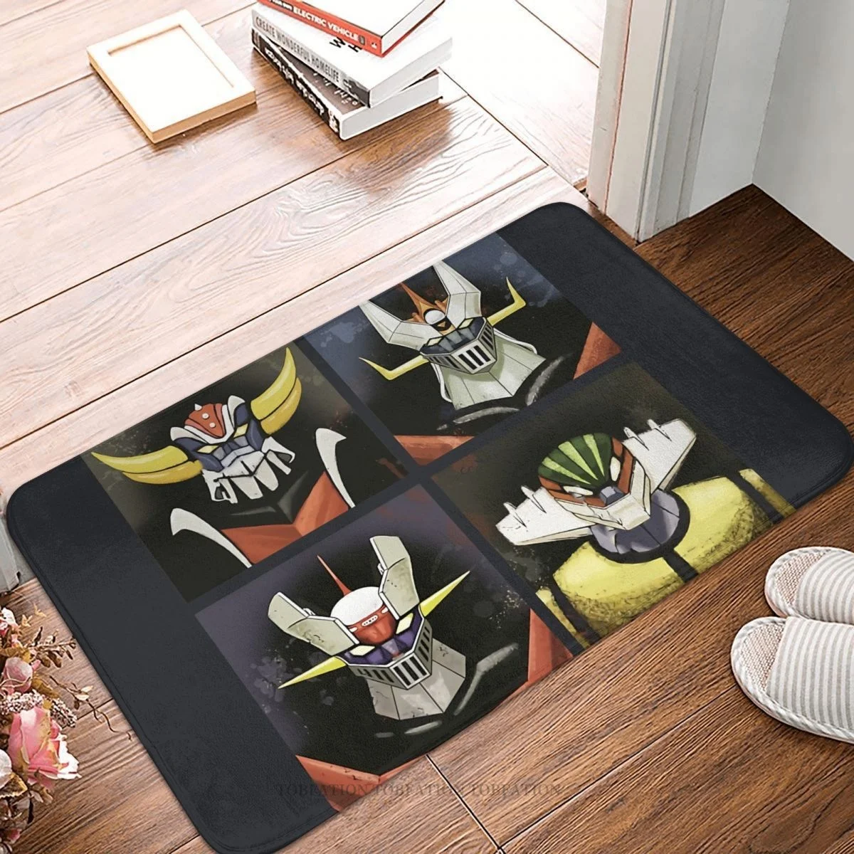 Ufo Robot Grendizer Zerbino Antiscivolo Tribute Bath Bedroom Mat Welcome Carpet Home Pattern Decor