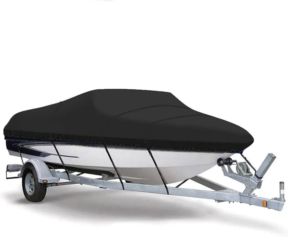 600D Oxford Cloth Boat Cover Factory-Produced Waterproof Sunscreen Canopy PVC Material Rain Cover for Boats