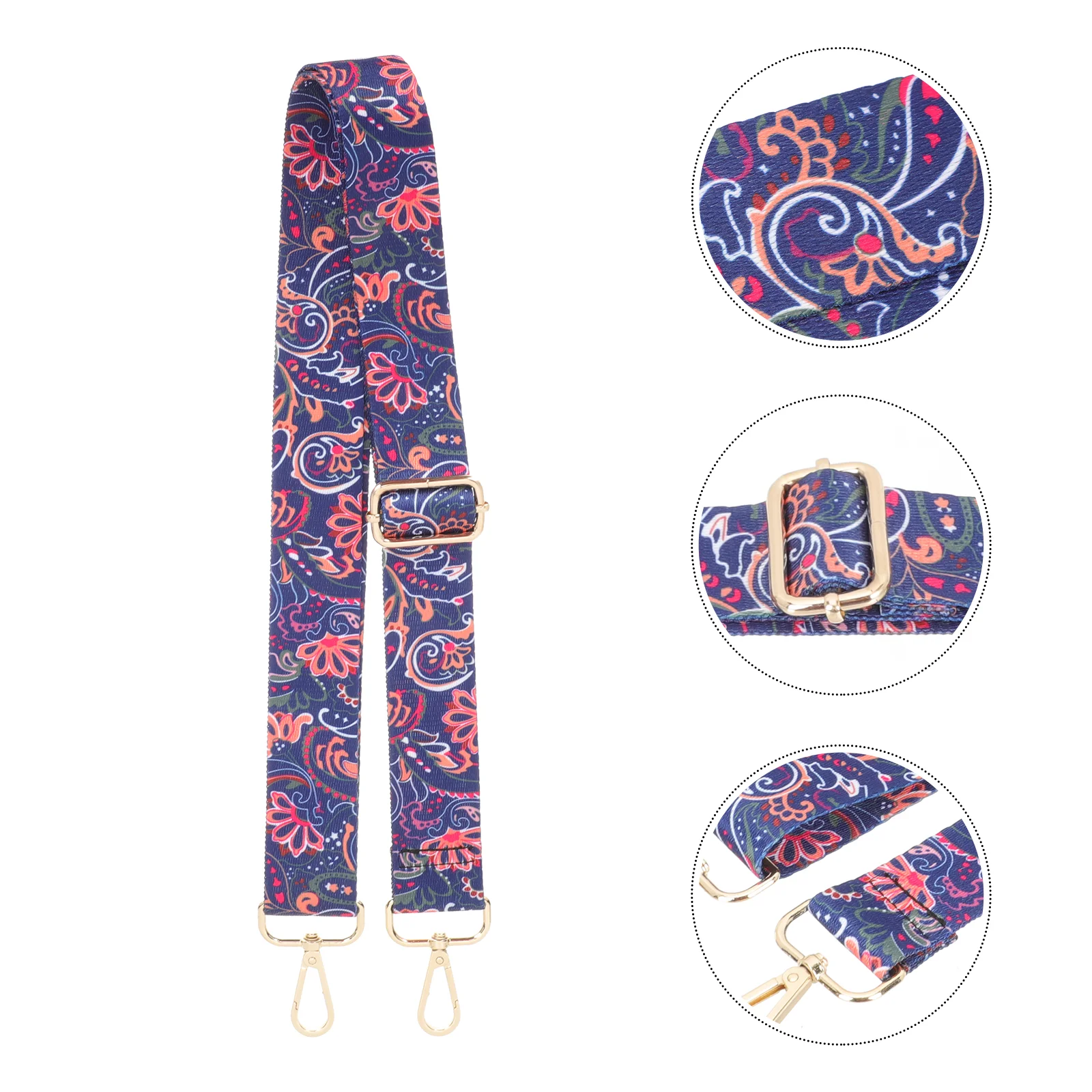 цена Retro Colorful Pattern Banjo Strap Durable Banjo Shoulder Strap Gift Banjo Belt