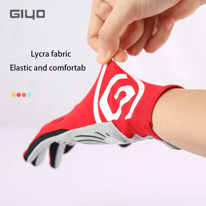 GIYO Full Fingers Cycling Gloves For Men Women Touch Screen Non-Slip Breathable Shockproof MTB Road Bike Riding Tactical Gloves 2