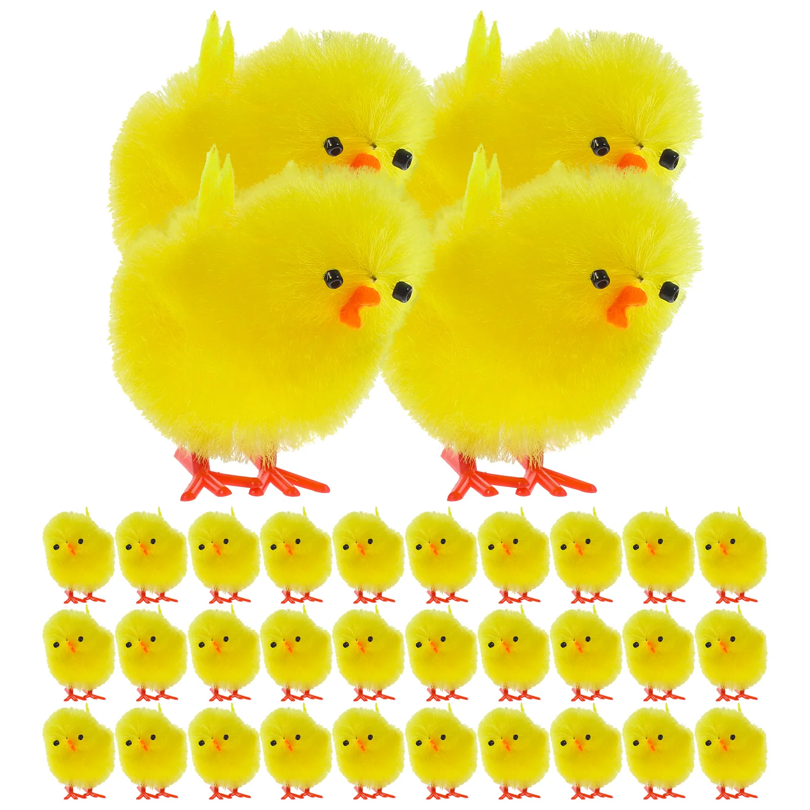 

Chicks 36 Lovely Chicken Adornments Realistic Entertainment Chickens for Party Bonnet Decoration