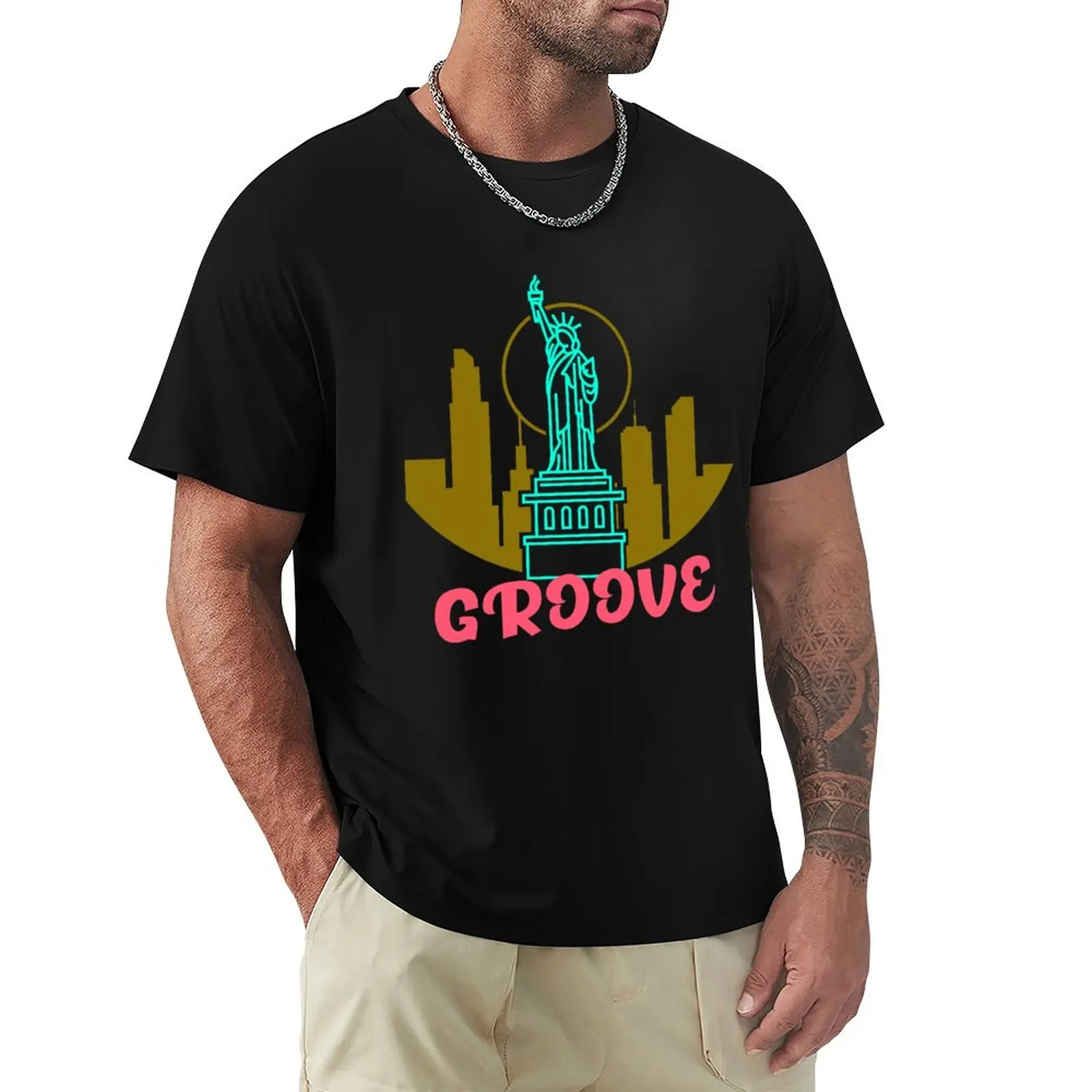 

New York Groove T-Shirt boys animal print Short sleeve tee vintage t shirt men