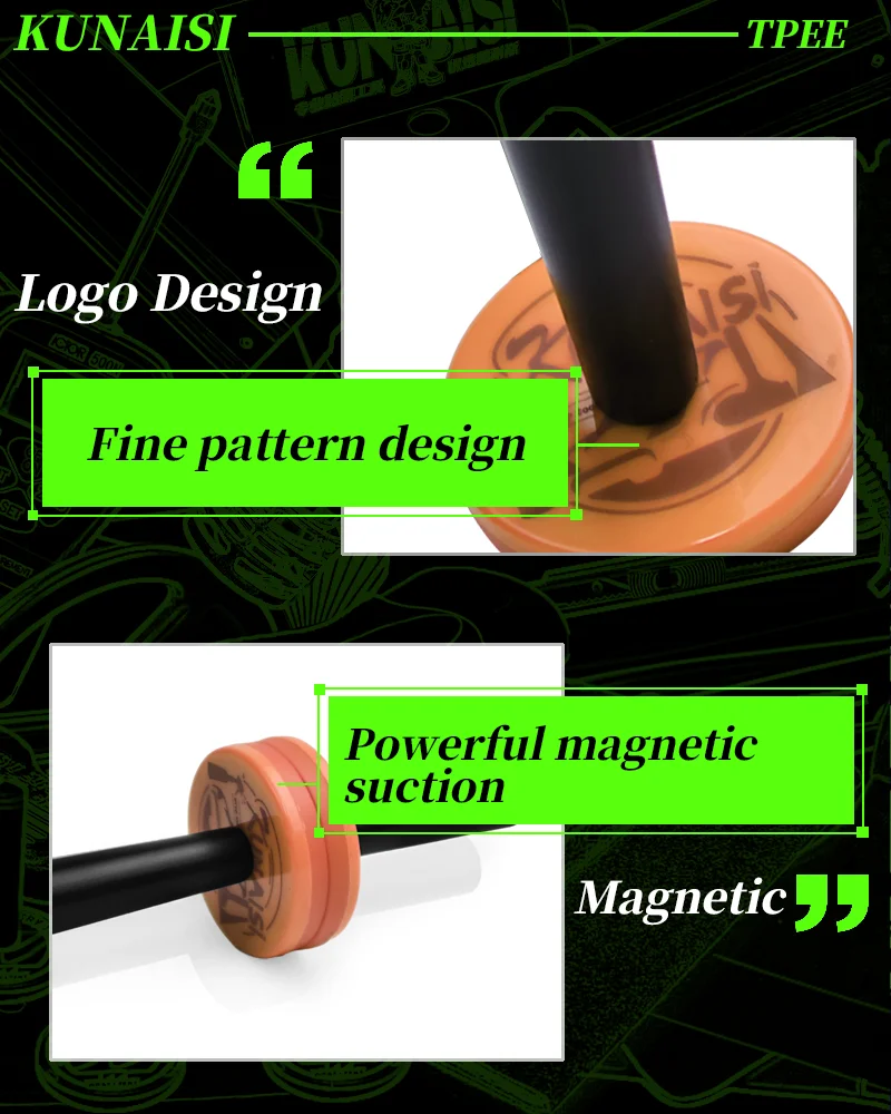 � KUNAISI Gummibasis, magnetischer Greifer, Silikon-Pad, Vinylfolie, Kühlschrank-Beschilderungs-Werkzeug-Set, FastInstall, keine Schäden, waschbar – Detail 3