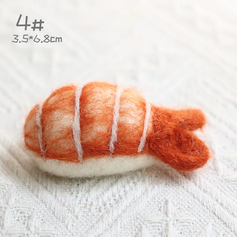thumbnail image 1 of Productos terminados de estilo japonés Ins, fieltro de lana, linda serie Sushi, juguetes de peluche, mini sushi creativo, adorno decorativo de mesa, 1 of 5