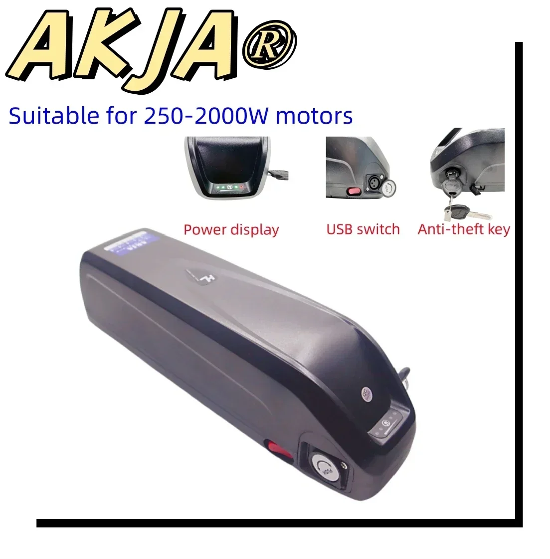 Air fast transportation New Full Capacity Power 18650 Hailong Battery 36V48V52V 25AH Lithium Battery Pack Suitable for 250-2000W 2