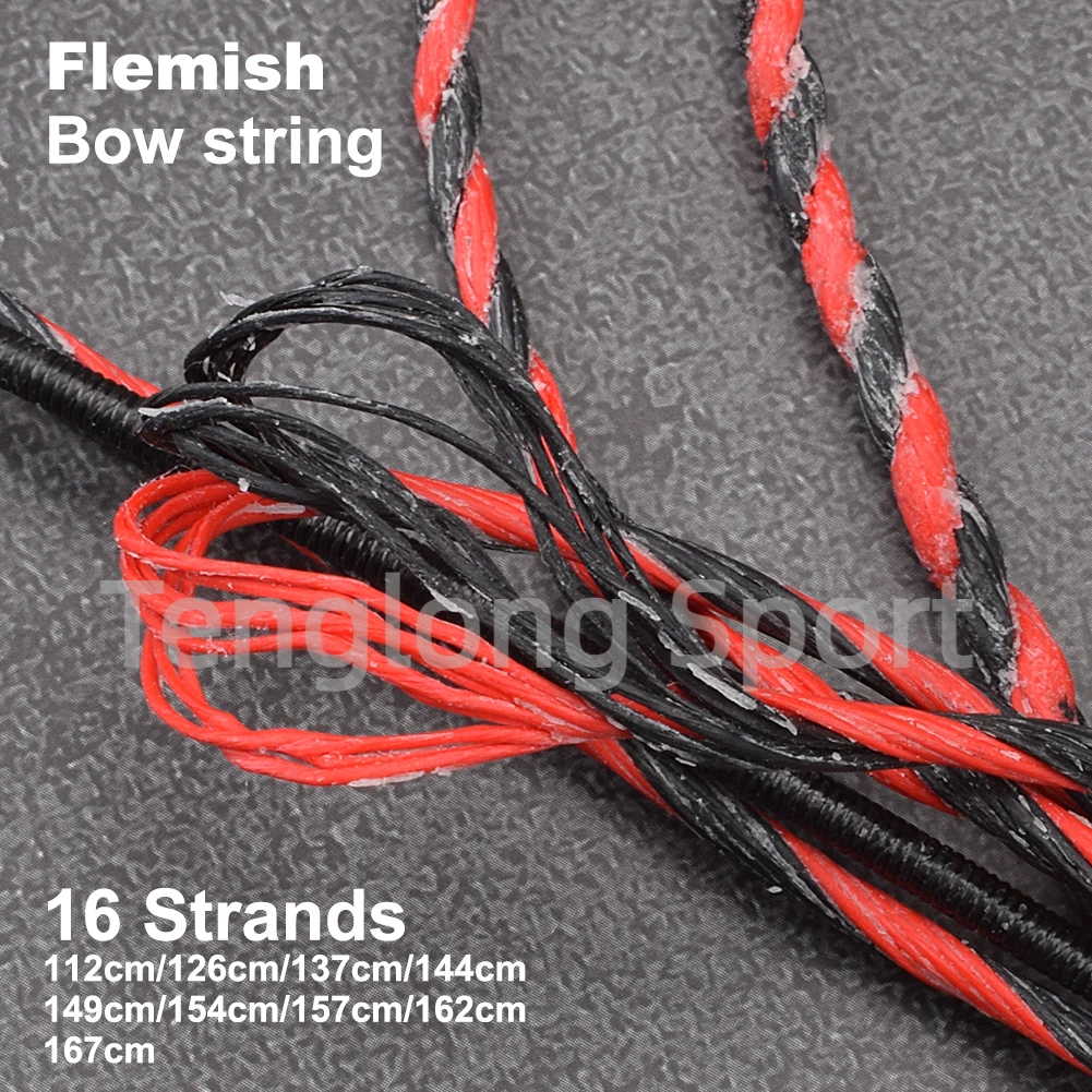 Premium Archery Bowstring - Durable 16-Strand Braided Design for Longbows and Recurve Bows