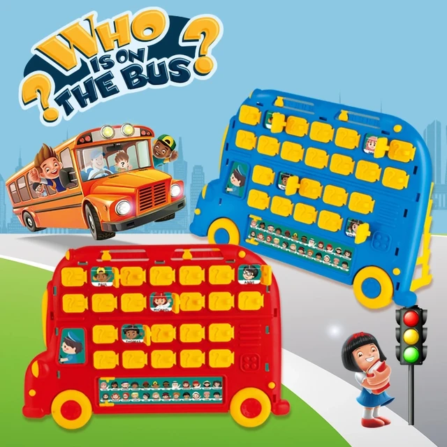 Jogo do Ônibus Materiais: Tabuleiro, 1 ônibus para cada jogador