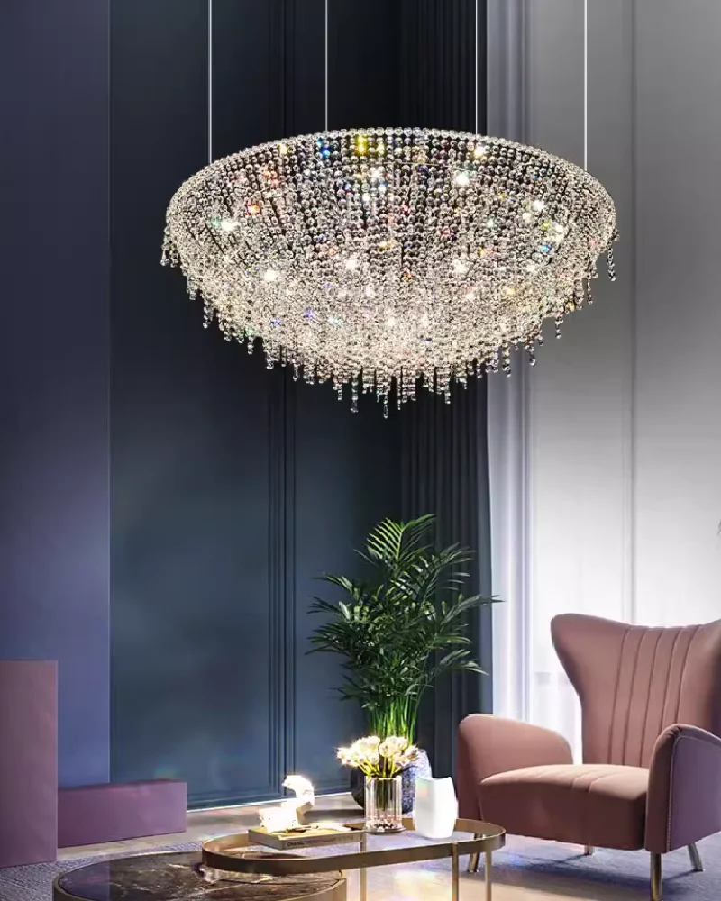 

Egyptian Italian style light luxury crystal chandelier living room high-end designer villa hotel restaurant chandelier