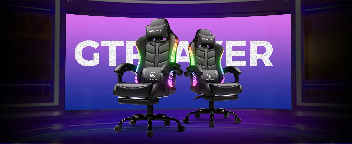 Gaming Chair with Footrest