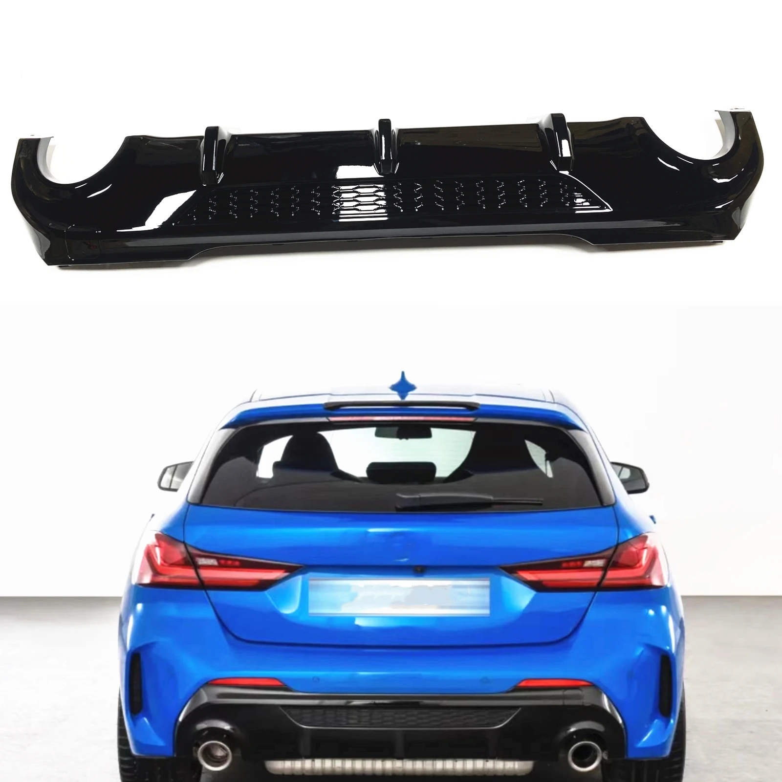 Auto Paraurti Posteriore Diffusore Lip Guard Spoiler Plate Splitter Board Boot Per Bmw Serie 1 F40 M Sport M135I 2019-2023