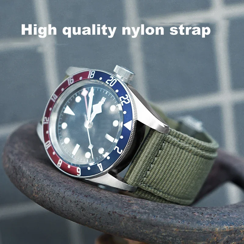 Cinturino In Nylon Per Breitling Bell Ross Br Chiusura A Strappo Accessori Per Cinturini Impermeabili In Tessuto Resistente Al Sudore 22Mm 24Mm
