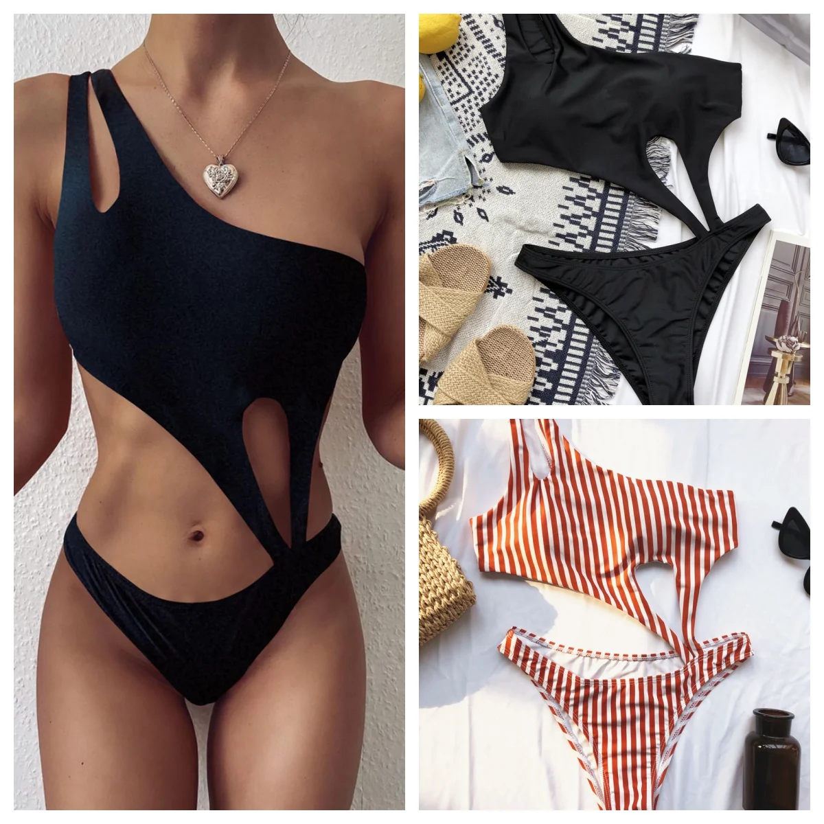 New Women 's Sexy Micro Bikini Lace Up Swimsuit conjoined Fashion Party Club Swimwear Beach Push Up Bikinis
