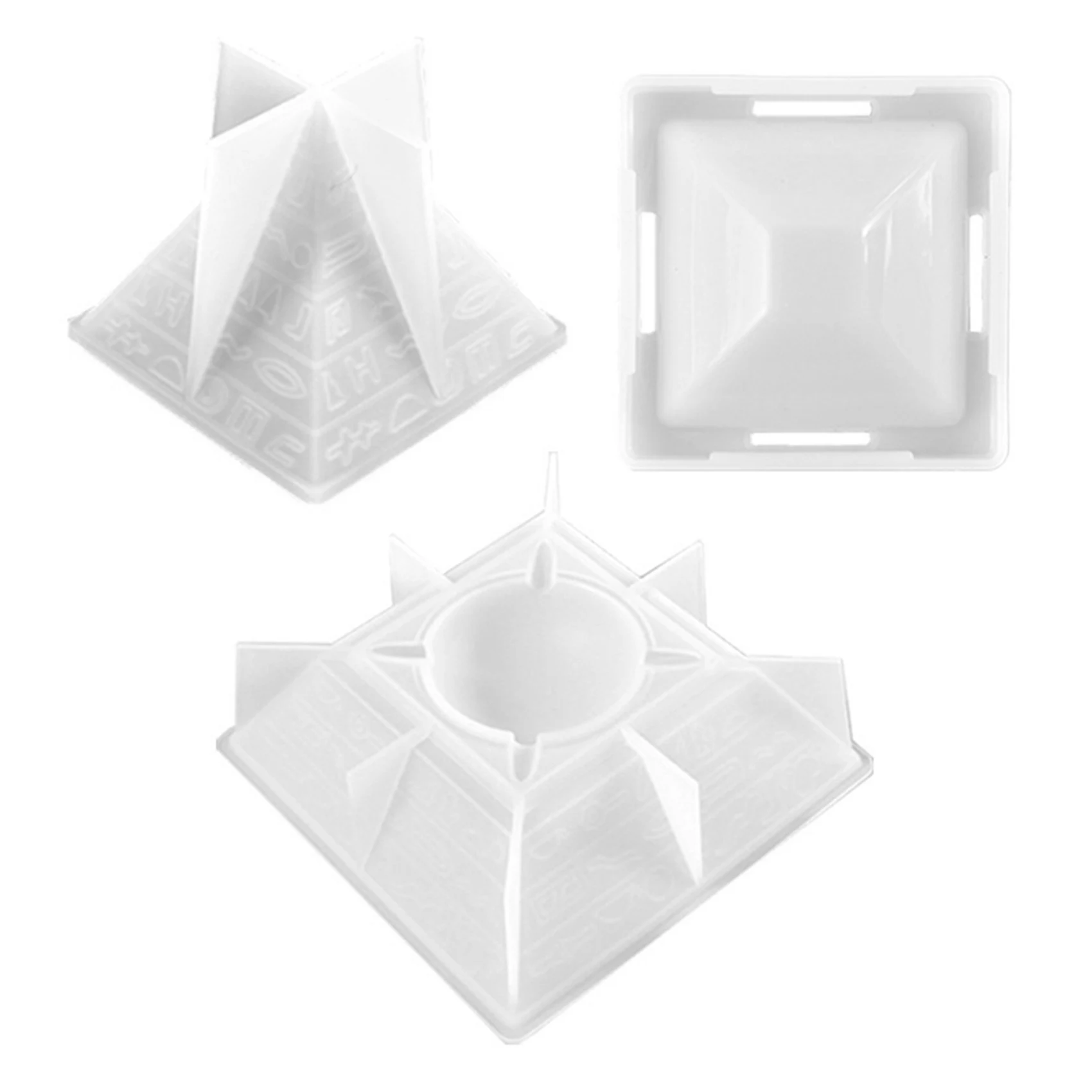 

Pyramid Ashtray Epoxy Resin Mold Smoke Storage Box Casting Silicone Mould DIY Crafts Ornaments Making Tools