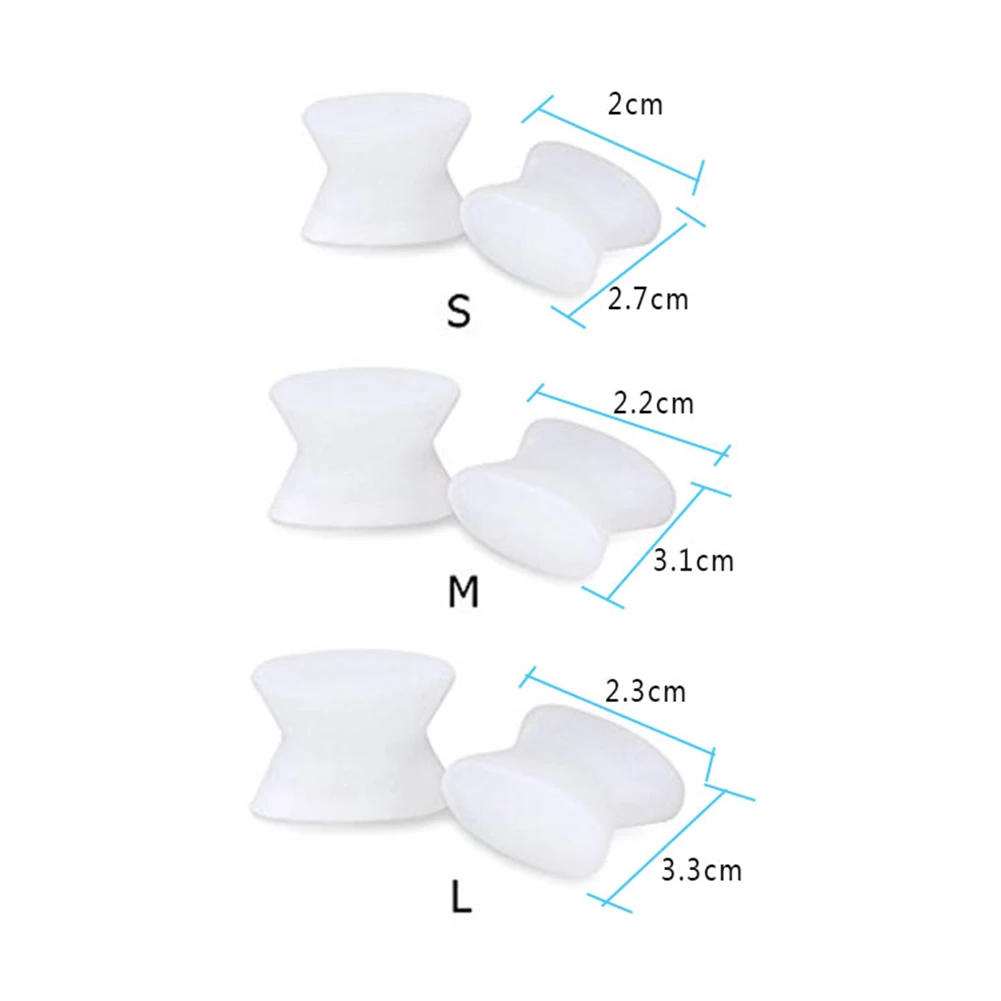 Silicone Foot Finger Toe Separator Adjuster Hallux Valgus Pedicure Corrector Feet Care Bunion Bone Thumb Valgus Protector 1 toe separators toe corrector toe spreader finger toe separator toe protectors