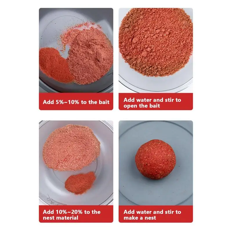 Concentrated Fish Attractant Powder Red Worm fish Bait for Freshwater Saltwater Fishing Trout Crappie Bass fish bait additive fish attractant powder