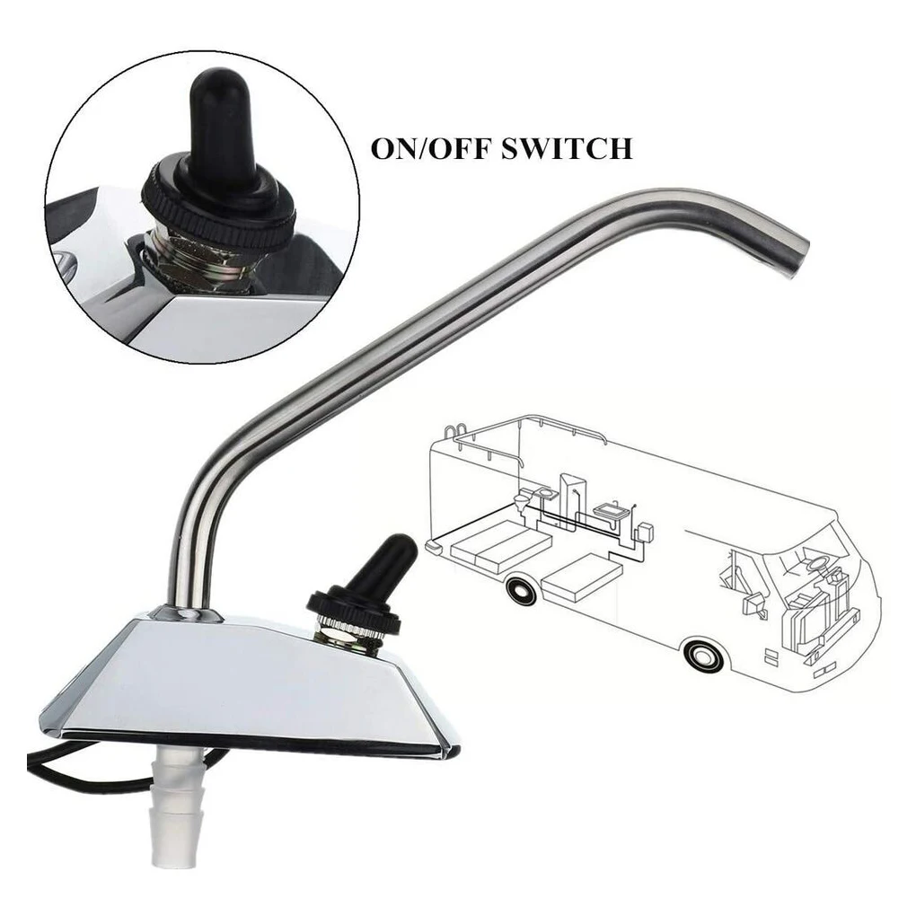 

Silver 360 Spin Faucet Tap And Switch Electric Water Pump Faucet Tap Switch Faucet Tap