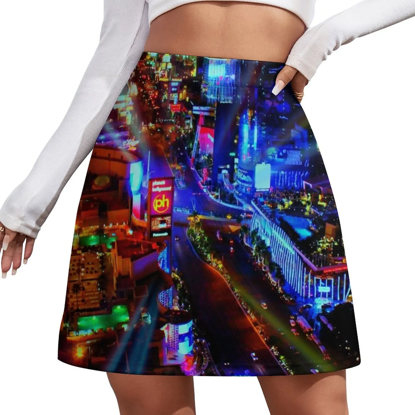 Las Vegas Strip Mini Skirt Women skirt mini denim skirt