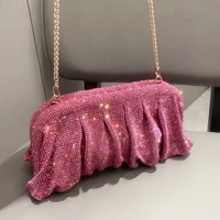 Shiny Rhinestones Handmade Evening Clutch Bag 3