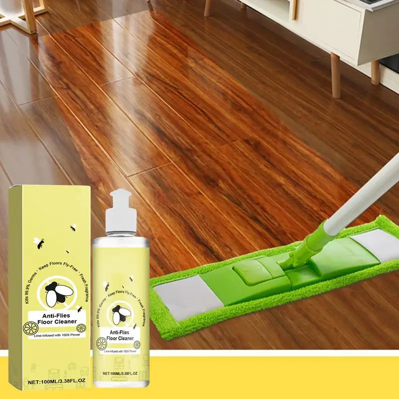 Floor Cleaner Liquid Floor Polishing Cleaner Anti-fly Restores And Protects Wood Laminate And Tiles 100ml