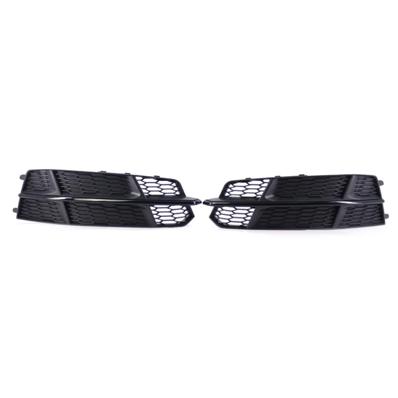 

for A6 (C7) 4G0807682AN,4G0807681AN Front Bumper Kidney Grille Grill Black