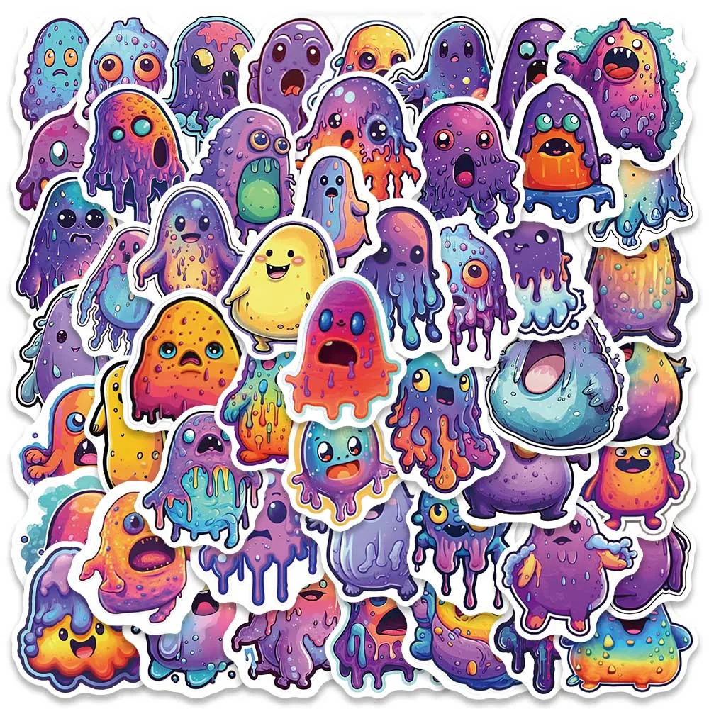 50pcs Funny Cartoon Crazy Bubble Gums Stickers For Laptop Phone Guitar Luggage DIY Waterproof Graffiti Bicycle Car Decals really crazy cartoon digital circus backpack for men women high school business daypack laptop computer shoulder bag