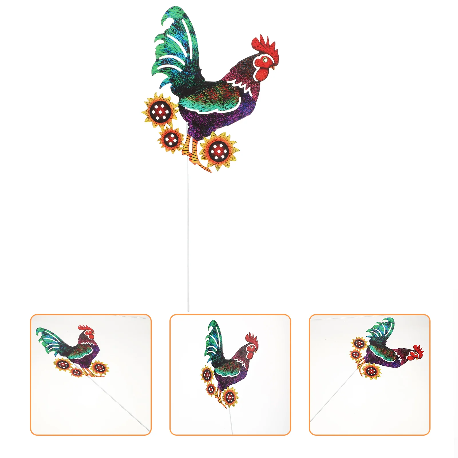 

Rooster Garden Plugin Decorative Statues Decorations Exterior Ornaments Outdoor Large Sculpture