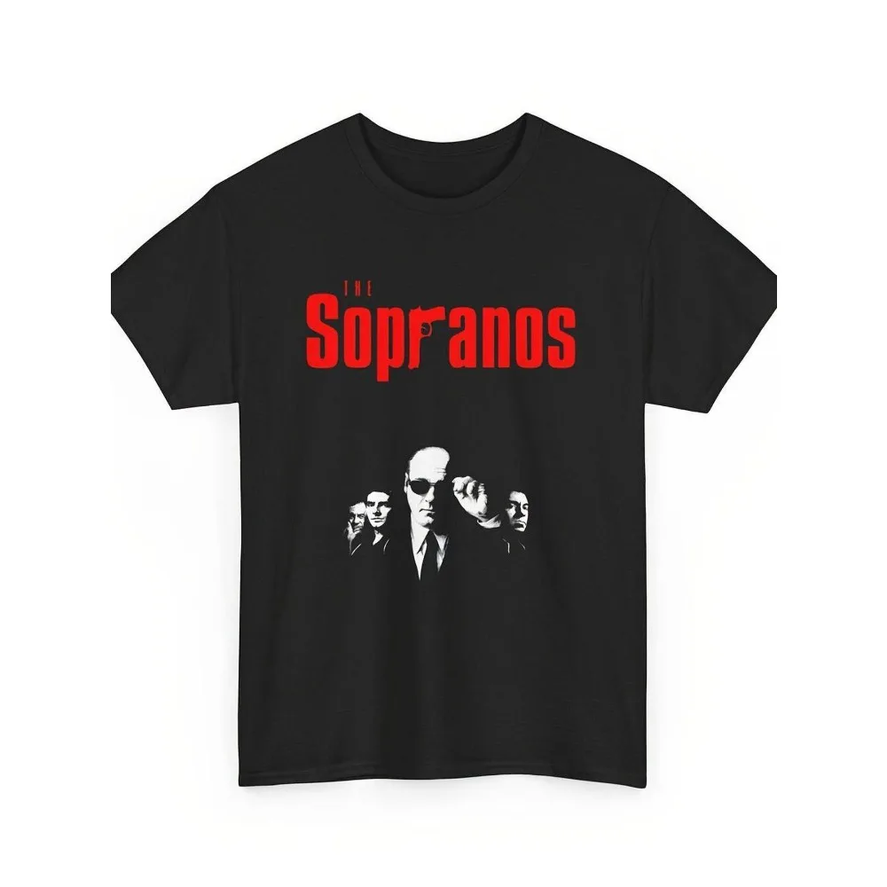 Herren-T-Shirt mit The Sopranos-Muster, weit geschnitten, für den lässigen Sommer, geeignet für Männer und Frauen