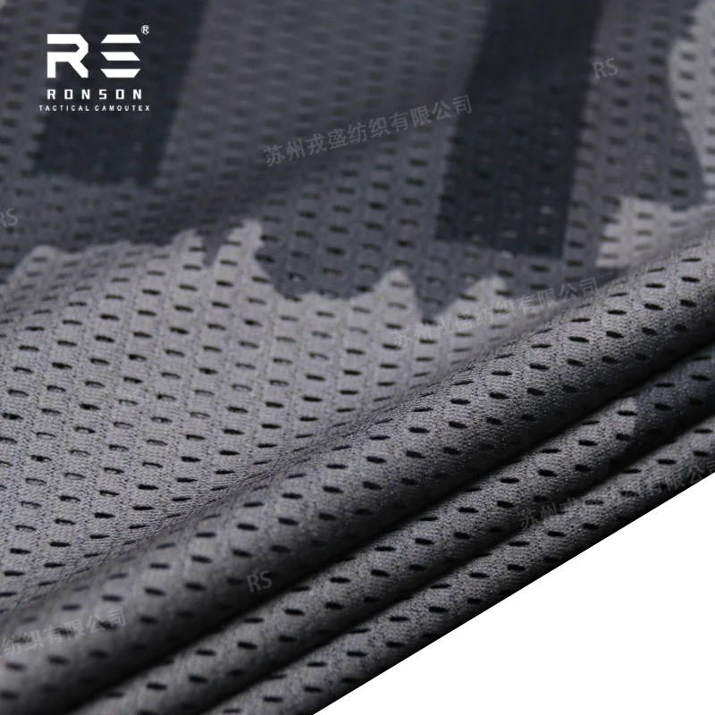 Mesh fabric 120gsm T-Block camouflage fabric tactical tricot mesh for printed