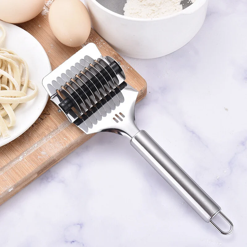 Manual Roller Peeler Cutter Noodle Cutter Spaghetti Makers Kitchen Gadgets Stainless Steel Anti-Slip Handle