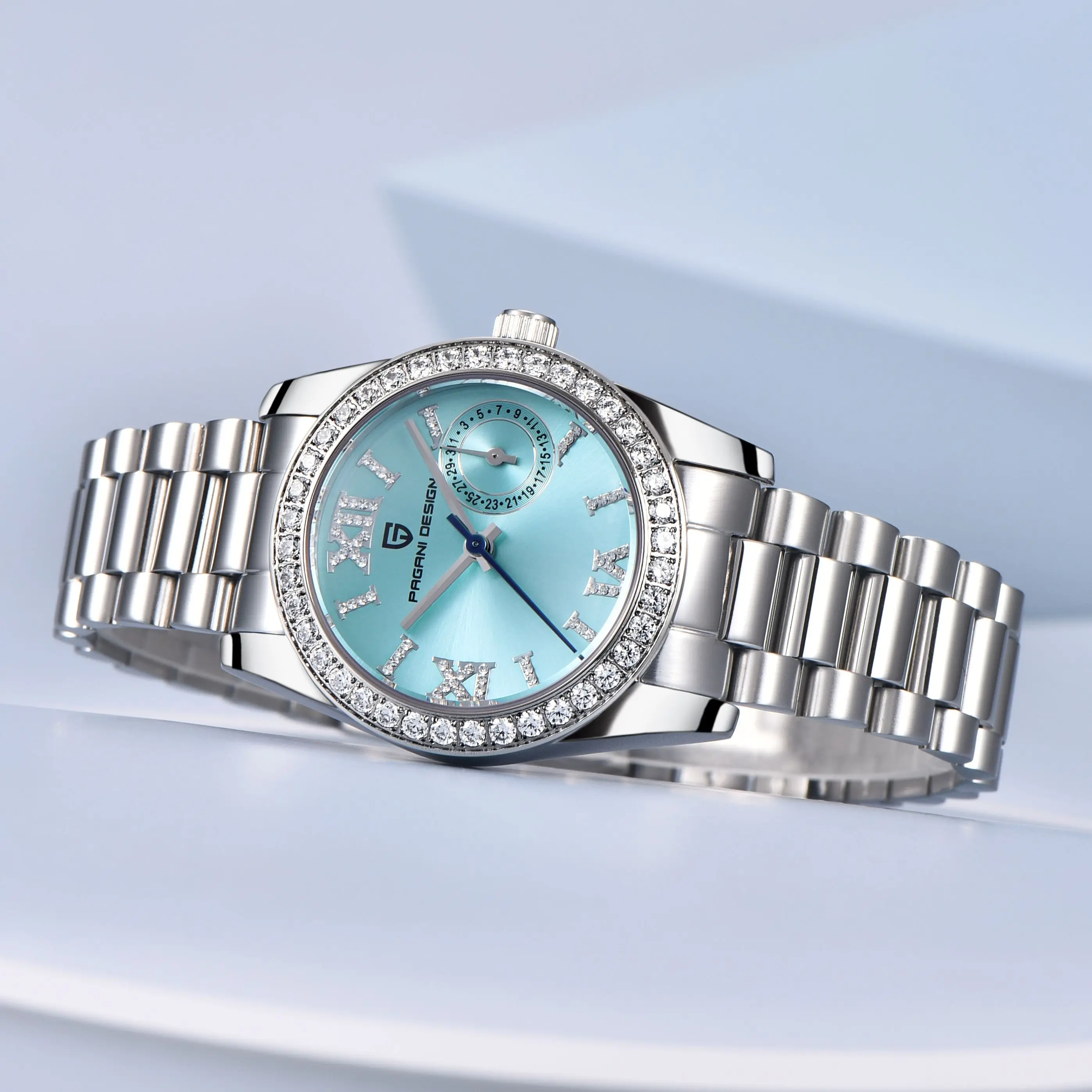 PAGANI DESIGN 2023 New Diamond Women Watches Brand Luxury Quartz Watch For Women Gift Fashion Date Sapphire glass Ladies Watches