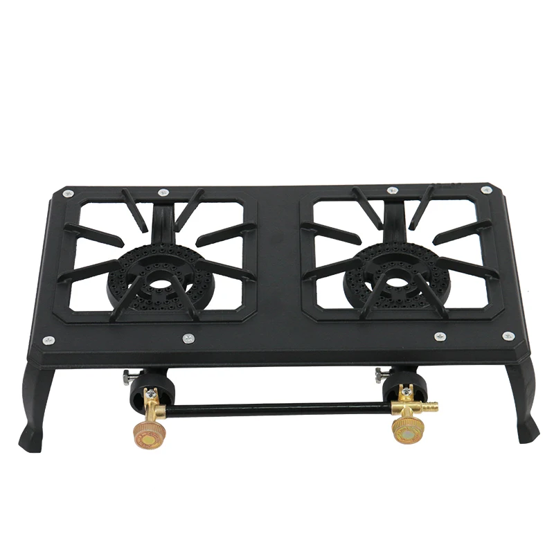Factory Outlet Gas Stove Table Gas Burner Stove Burner Outdoor Cast Iron Double Cook