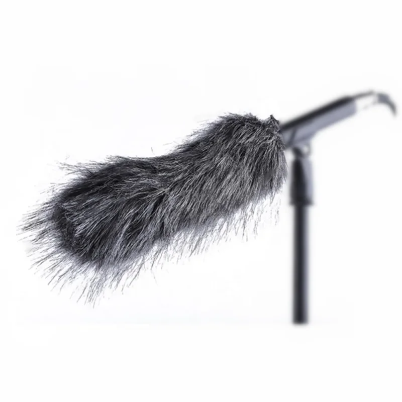 Furry Microphone Windscreen Foam Cover - Enhanced Wind Protection 9-24cm