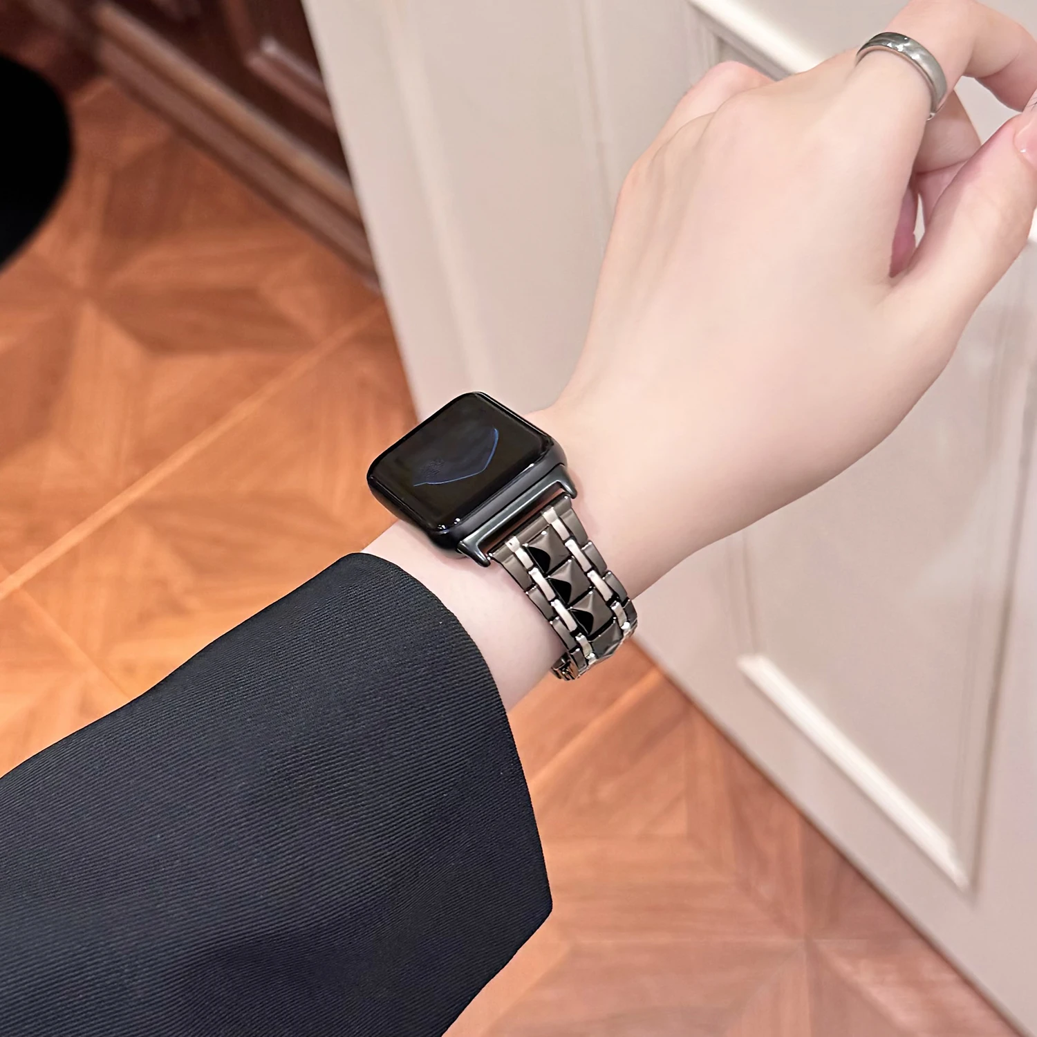 Helles Metallarmband mit Schmetterlingsschnalle, geeignet für Xiaomi Band 8/9 Pro, vielseitiges Armband, geeignet für Redmi Watch 4 5, Shining – Detail 18