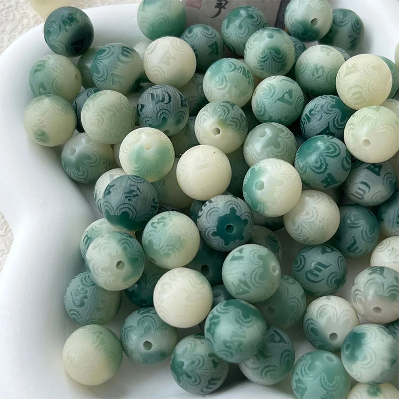 

10 шт., бусины из натуральной кожи