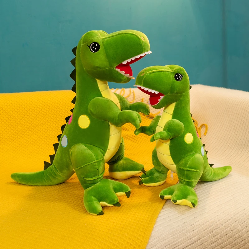 

100cm Cute Soft Polka Dots Tyrannosaurus Rex Plush Toys Office Nap Pillow Home Comfort Cushion Child Decor Gift Cotton Doll