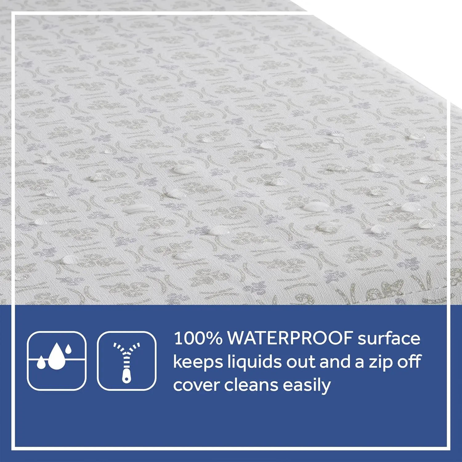 Sealy 2-Stage Dual Firm Antibacterial Foam Baby Crib Mattress & Toddler Bed Mattress, Hypoallergenic Waterproof Memory Foam Crib 4