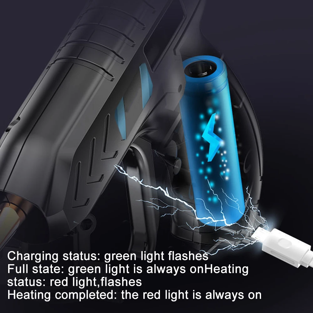 Cordless Hot Melt Glue Gun USB Rechargeable Lithium Wireless Glue-Stick Tool hot melt glue gun hot glue gun cordless glue gun