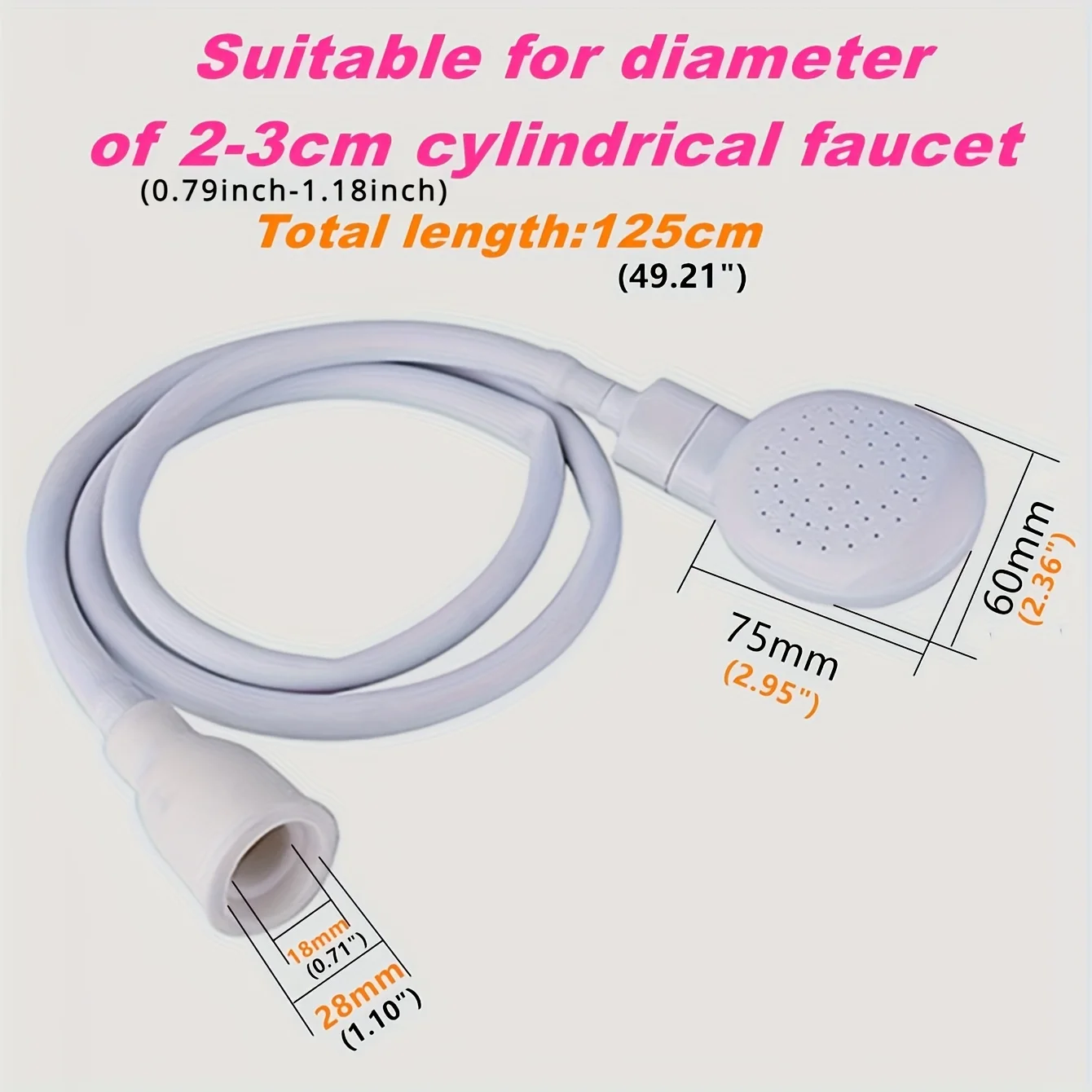 1 Set Faucet Wash Hair Shower Pet Cat Shower Faucet Sprayer Multi-purpose Faucet Plug And Play Nozzle faucet sprayer head bath showerhead