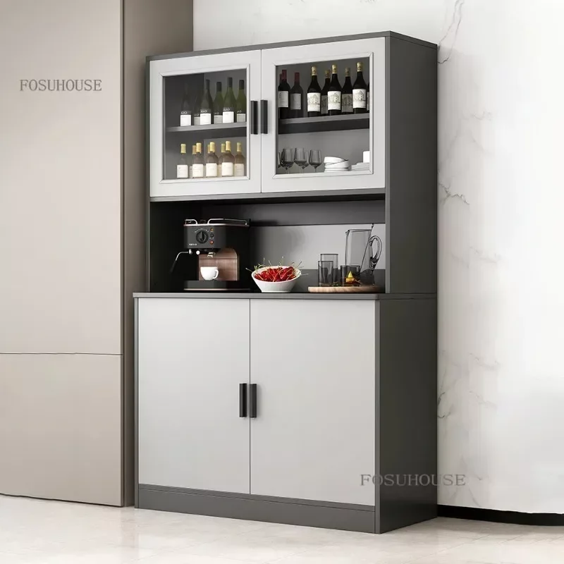 Wall Sideboard Home Furniture Wine Display Cabinet Kitchen Sideboard Buffet Cabinet Tableware Storage Rack K