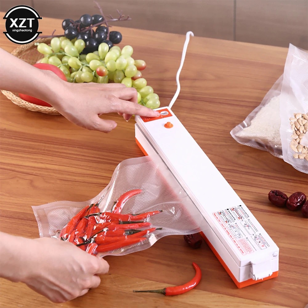 

Household Sealer Packaging Machine Food Sealer with 10pcs Vacuum Bags 220V/110V Automatic Sealer Kitchen Gadgets