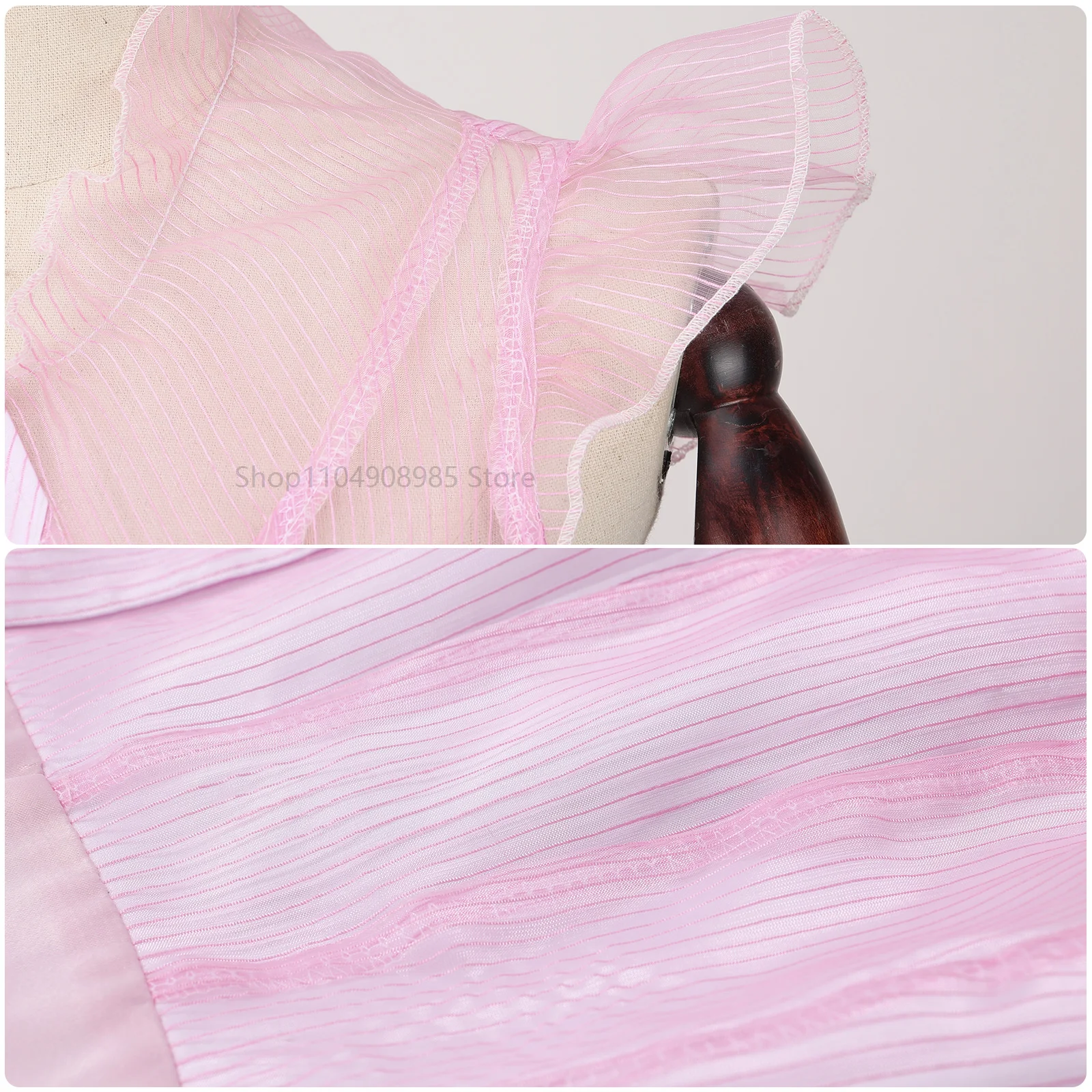 Cosplay Costume Women Pink Dress Disguise for Adult Roleplay Female Dresses Fantasy Outfit Halloween Party Outfit - 4