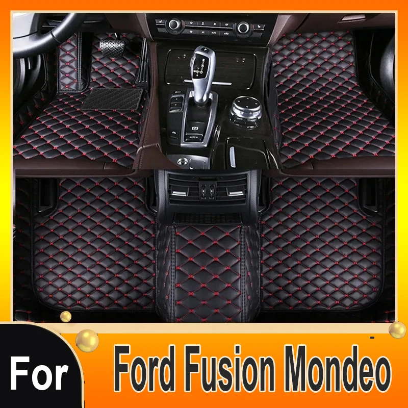 

Коврики LHD для Ford Fusion Mondeo 2016 2015 2014 автомобильные коврики кожаные водонепроницаемые аксессуары декоративные коврики