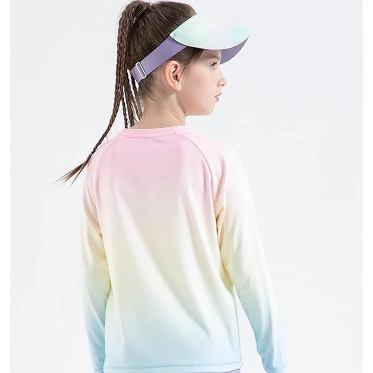 Children's Yoga Shirts Long Sleeve Boys Girls Sports Tops Gradient Loose Kids Sportswear Gym Tees Quick-dry T-shirts For Fitness 14 S2d0d6800f28f4078bbc01b88d8c13013n